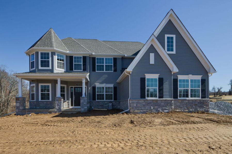Construction in progress for homes built from the Hawthorne by Keystone Custom Homes in McLean South Shore, Belmont, NC (Image 30).