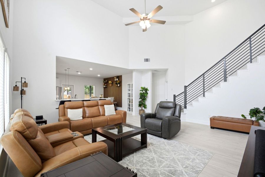 Furnished interior view inside a new home in Massey Oaks, Pearland (Image 11).