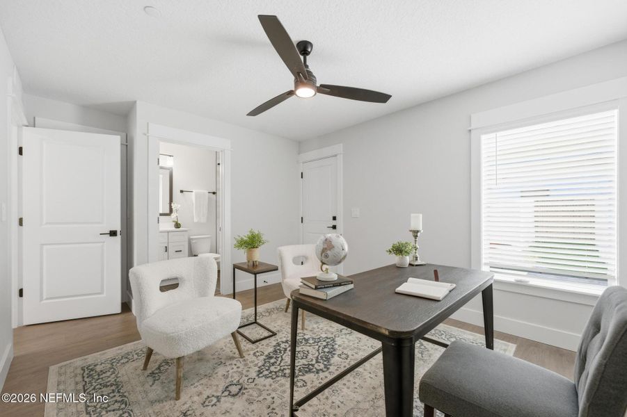 Furnished interior view inside a new home in , Jacksonville Beach (Image 5). Furnished interior view inside a new home in , Jacksonville Beach (Image 5).