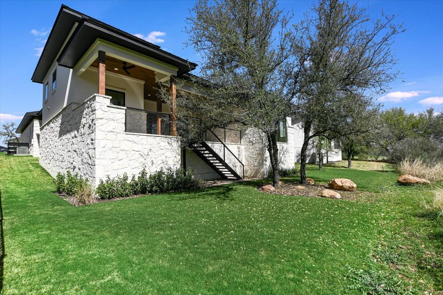 Exterior details and patio area of a home in , Horseshoe Bay (Image 25).