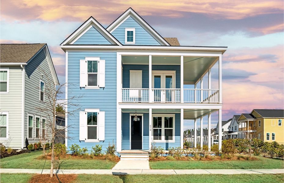 Representative exterior photo of a completed home built from the Violet by Pulte Homes in Heartwood, Richmond Hill, GA (Image 18).