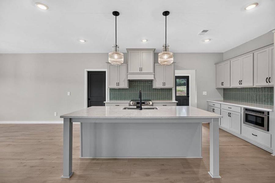 Furnished interior view inside a new home in Blackwelder Bluff, Bowdon (Image 7).