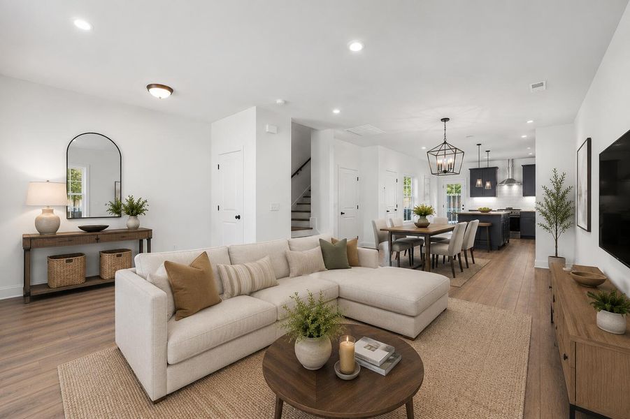Furnished interior view inside a new home in Hayes Park, Johns Island (Image 7).