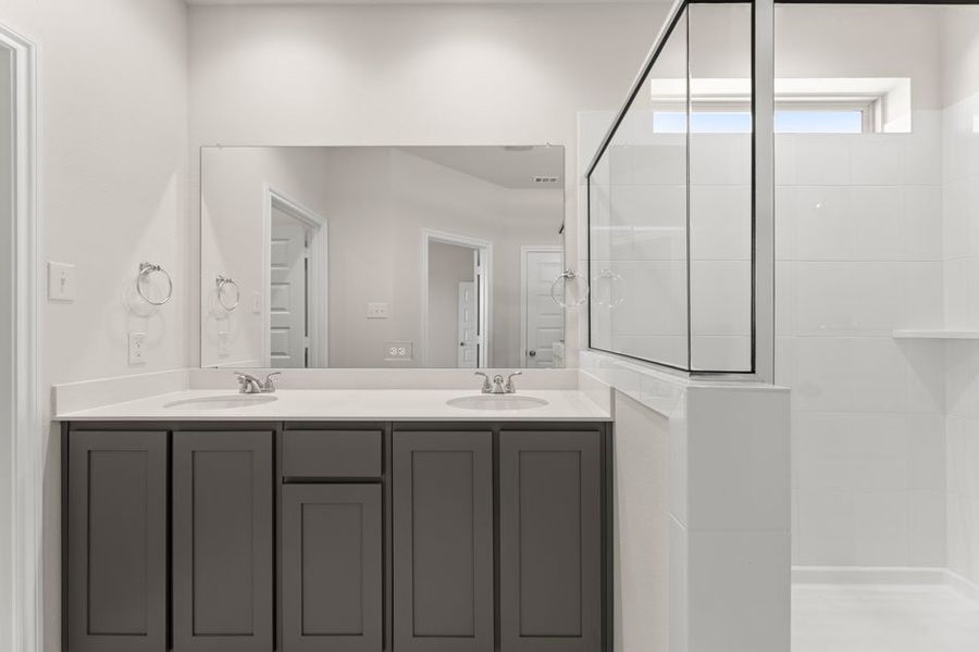 Front exterior of a new home in Northspur, Terrell, TX, highlighting curb appeal (Image 11). Front exterior of a new home in Northspur, Terrell, TX, highlighting curb appeal (Image 11).