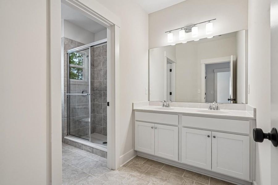 Furnished interior view inside a new home in Arden on Lanier, Cumming (Image 12).