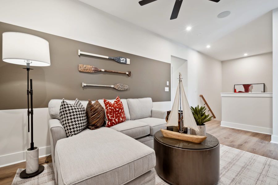 Representative furnished interior of a home built from the Allison by Tri Pointe Homes in Seven Oaks, Belmont (Image 25).
