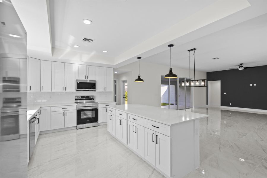 Furnished interior view inside a new home in , Fort Pierce (Image 7). Furnished interior view inside a new home in , Fort Pierce (Image 7).