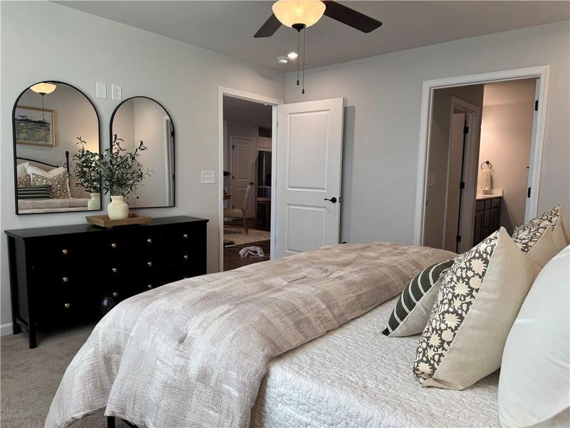 Furnished interior view inside a new home in Silver Leaf, Dawsonville (Image 8).