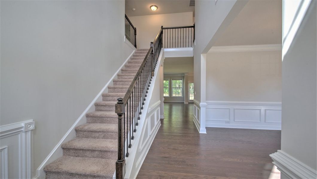 Spacious, unfurnished interior of a new home in Reserve at Tap Root Farms, Fletcher (Image 13). Spacious, unfurnished interior of a new home in Reserve at Tap Root Farms, Fletcher (Image 13).