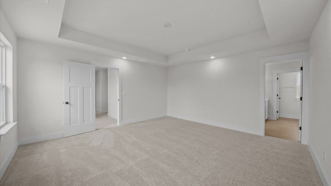 Representative unfurnished interior of a home built from the Beramont by DRB Homes in Pleasant Falls, Moore (Image 24).