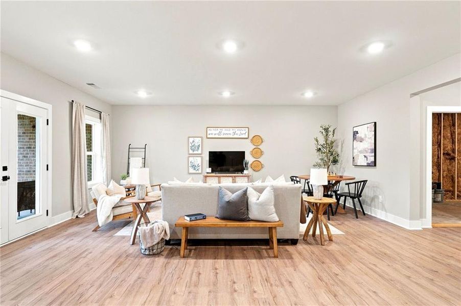 Furnished interior view inside a new home in , Ball Ground (Image 8). Furnished interior view inside a new home in , Ball Ground (Image 8).