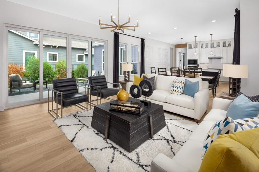 Representative furnished interior of a home built from the Catalina by Pacesetter Homes in Easton Park, Austin (Image 11). Representative furnished interior of a home built from the Catalina by Pacesetter Homes in Easton Park, Austin (Image 11).