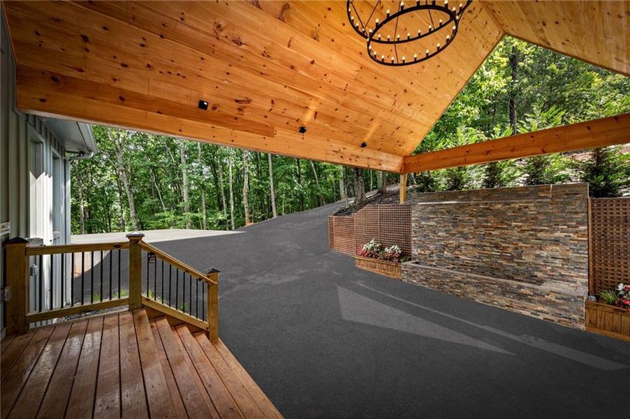 Exterior details and patio area of a home in , Morganton (Image 3).