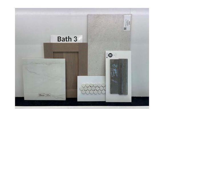 High-end finishes chosen for the secondary bathrooms as well.