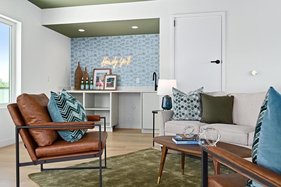 Furnished interior view inside a new home in , Austin (Image 25). Furnished interior view inside a new home in , Austin (Image 25).