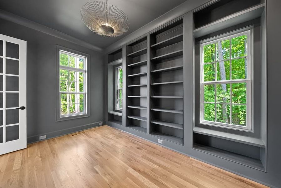 Representative unfurnished interior of a home built from the Lakeview Manor by Homes by Dickerson in Blanton's Grove, Wake Forest (Image 11).