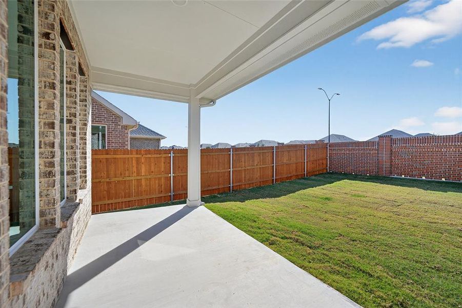Exterior details and patio area of a home in Northstar, Haslet (Image 28). Exterior details and patio area of a home in Northstar, Haslet (Image 28).