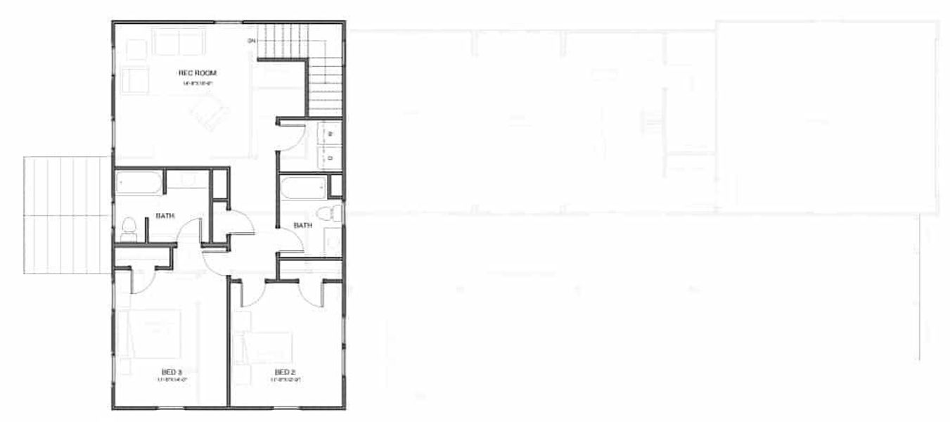2D floor plan layout for the The Aneto by New Leaf Builders in The Domus Collection at Midtown Nexton, Summerville, SC (Image 4). 2D floor plan layout for the The Aneto by New Leaf Builders in The Domus Collection at Midtown Nexton, Summerville, SC (Image 4).