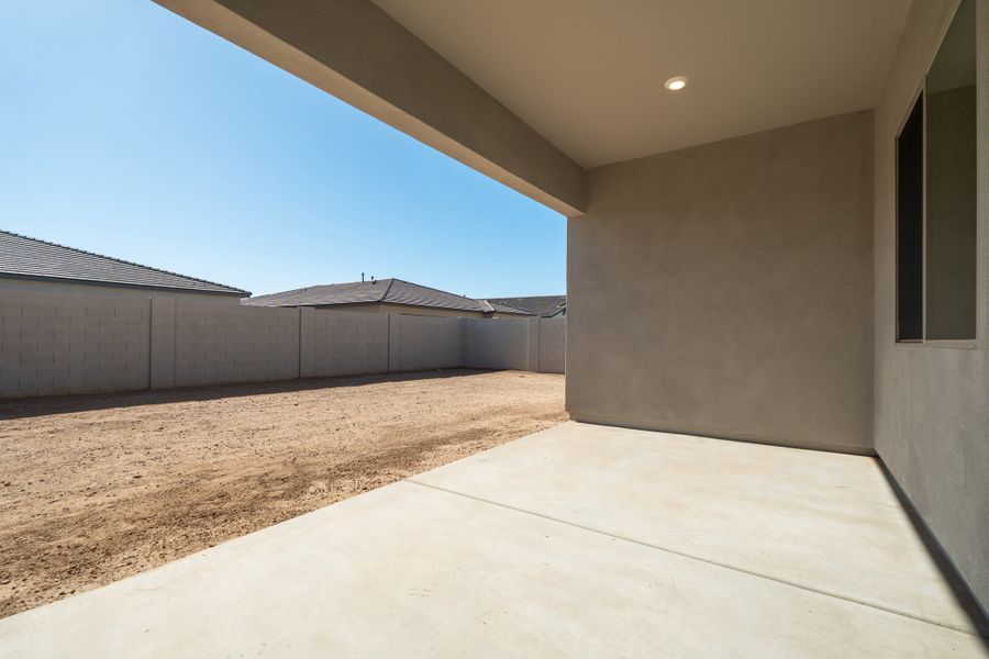 Exterior details and patio area of a home in Soleo, San Tan Valley (Image 2). Exterior details and patio area of a home in Soleo, San Tan Valley (Image 2).