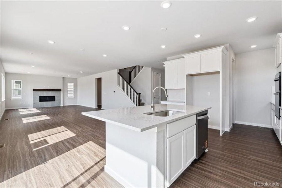 Furnished interior view inside a new home in Prestige Collection at Parkdale Commons, Lafayette (Image 12).