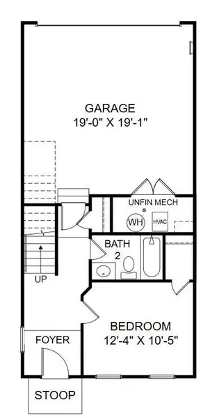 2D floor plan layout of this home in Westpark at Cane Bay, Summerville, SC (Image 5).