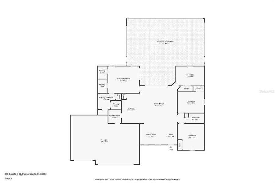 2D floor plan layout of this home in , Punta Gorda, FL (Image 3).