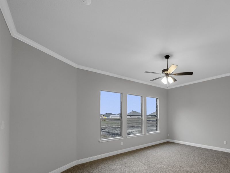 Representative unfurnished interior of a home built from the Eliot II by Robbie Hale Homes in High Meadows Estates, Nevada (Image 24). Representative unfurnished interior of a home built from the Eliot II by Robbie Hale Homes in High Meadows Estates, Nevada (Image 24).