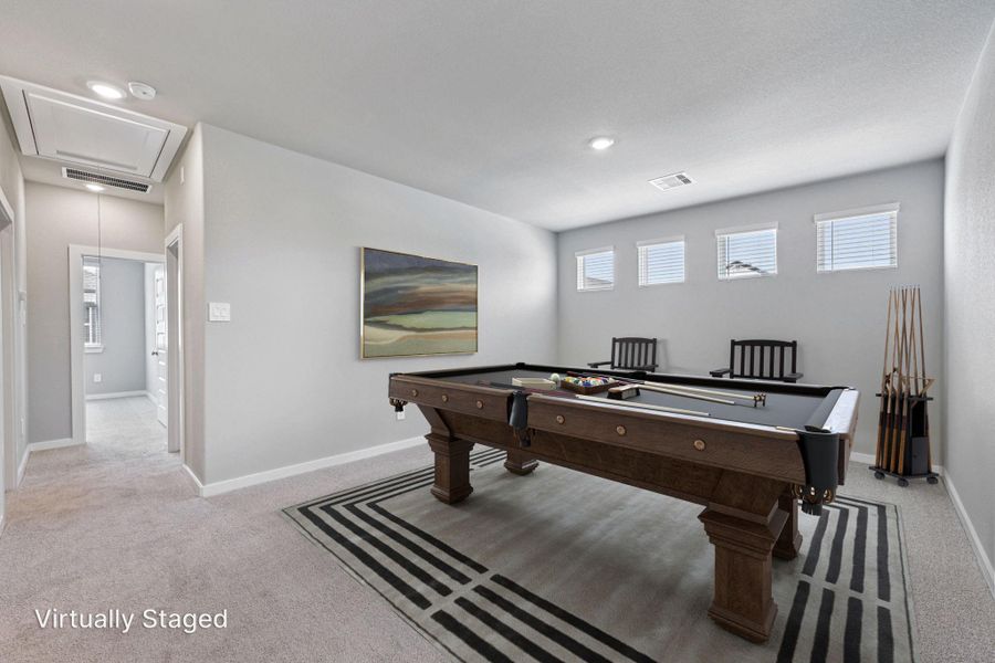 Photo is not of the actual home, but is an inspirational photo of builder’s model home and may depict options, furnishings, and/or decorator features that are not included