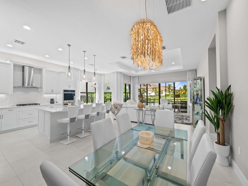 Furnished interior view inside a new home in , Boynton Beach (Image 14).