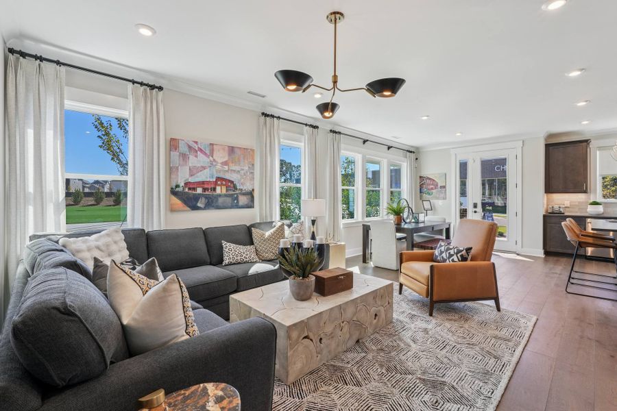 Representative furnished interior of a home built from the Wilson by Tri Pointe Homes in The Townes at NoVi, Pittsboro (Image 13).