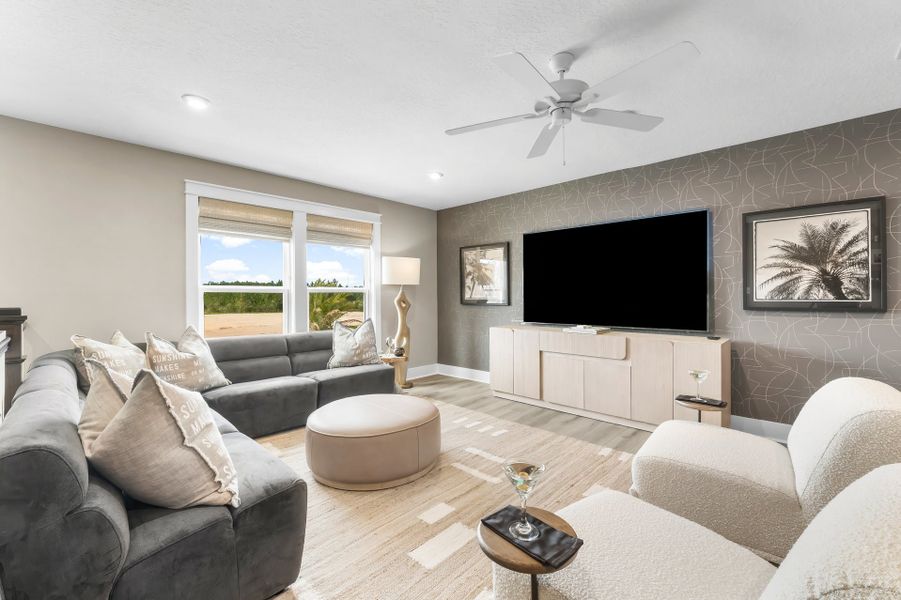 Furnished interior view inside a new home in Salt Grass at Ward Creek, Panama City Beach (Image 14). Furnished interior view inside a new home in Salt Grass at Ward Creek, Panama City Beach (Image 14).
