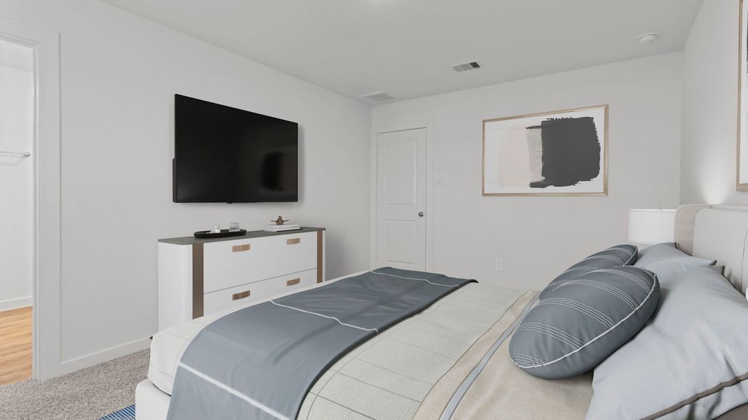 Furnished interior view inside a new home in Villarosa at Tamarron, Katy (Image 19).