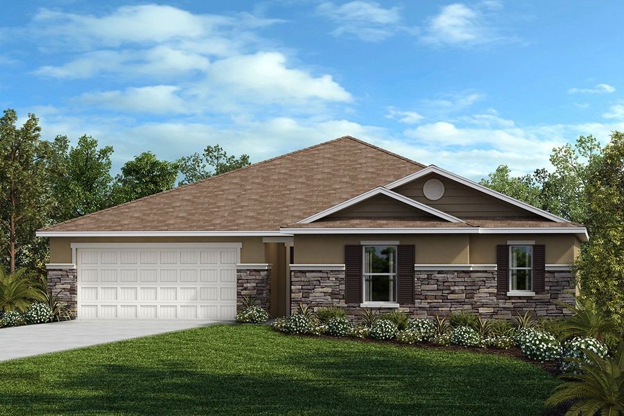 Exterior F with optional stone