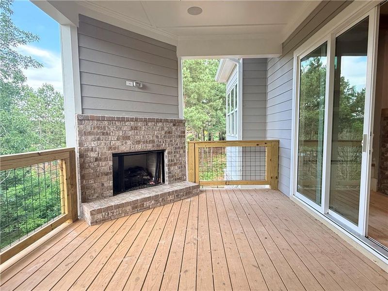 Exterior details and patio area of a home in , Flowery Branch (Image 3).