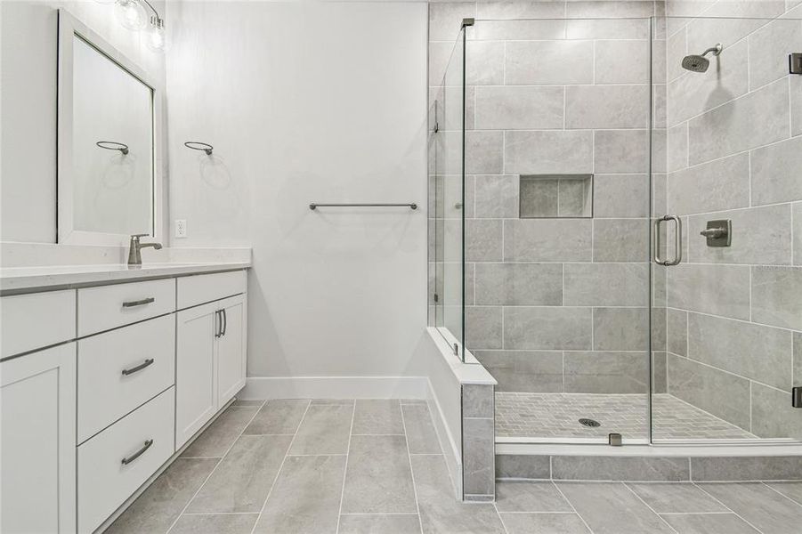 Furnished interior view inside a new home in Towns at Union, St. Petersburg (Image 16).