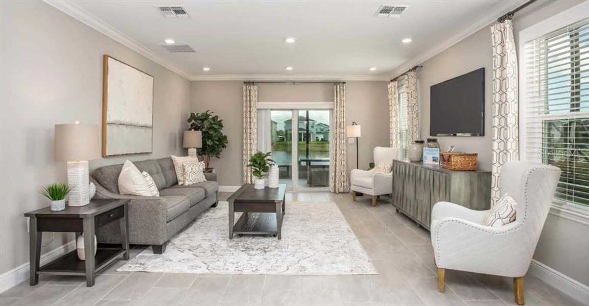 Furnished interior view inside a new home in Avalon Woods, Newberry (Image 9).