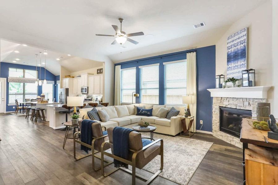 Furnished interior view inside a new home in Sienna, Missouri City (Image 17). Furnished interior view inside a new home in Sienna, Missouri City (Image 17).