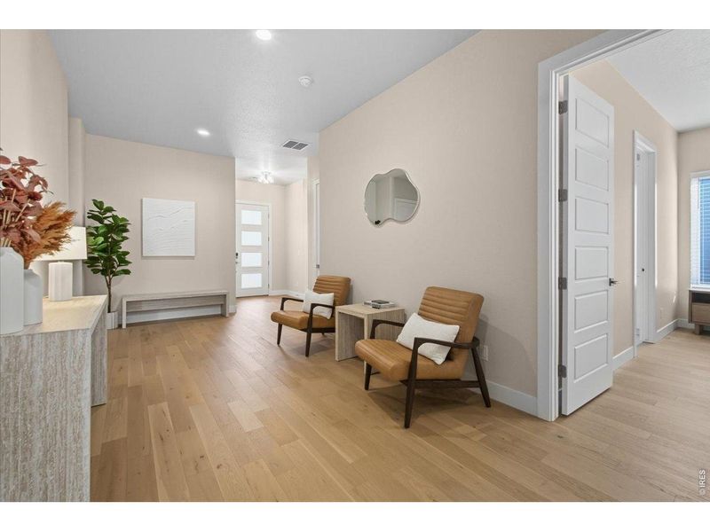 Furnished interior view inside a new home in Pelican Shores at Water Valley, Windsor (Image 11).