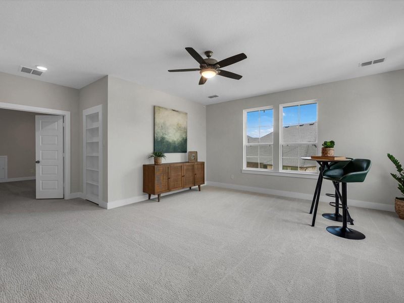 Furnished interior view inside a new home in Dunham Pointe, Cypress (Image 12).