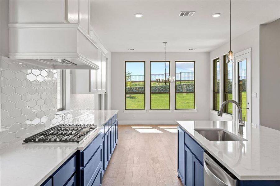 Furnished interior view inside a new home in Chatham Reserve, Providence Village (Image 10).