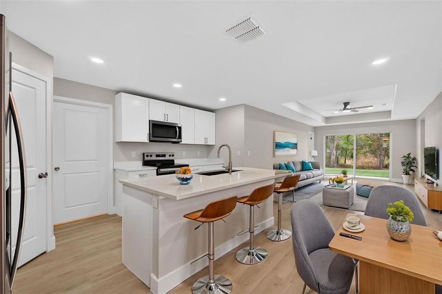 Furnished interior view inside a new home in , Orlando (Image 48).