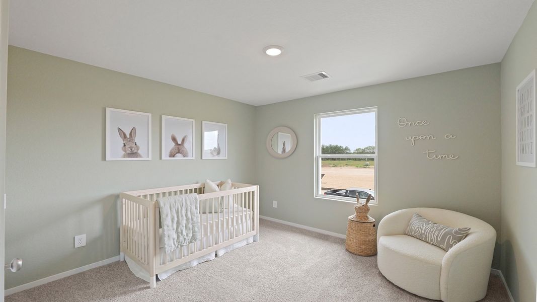 Representative furnished interior of a home built from the Franklin by D.R. Horton in Silverthorne, Conroe (Image 17).