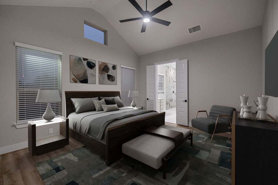 Furnished interior view inside a new home in The Reserve at Potranco Oaks, Castroville (Image 7).