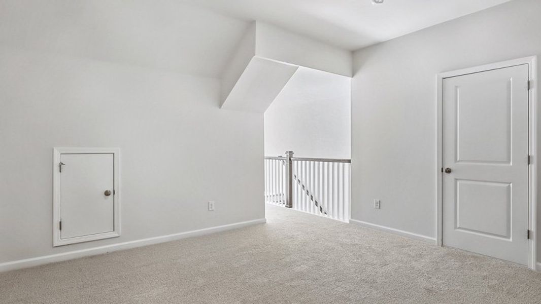Representative unfurnished interior of a home built from the STELLA by D.R. Horton in Horton Park, Apex (Image 23). Representative unfurnished interior of a home built from the STELLA by D.R. Horton in Horton Park, Apex (Image 23).