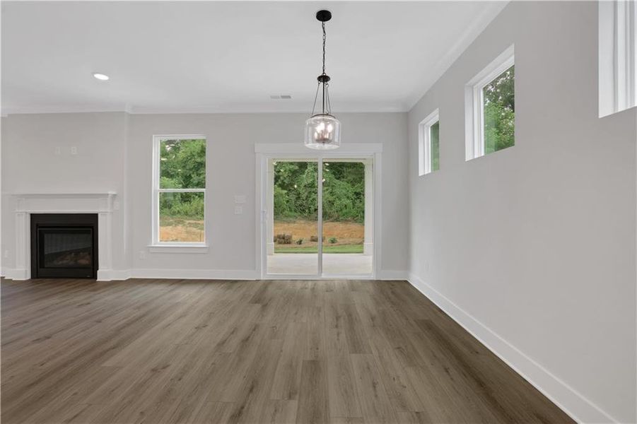 Spacious, unfurnished interior of a new home in Villas at Dawsonville, Dawsonville (Image 18). Spacious, unfurnished interior of a new home in Villas at Dawsonville, Dawsonville (Image 18).