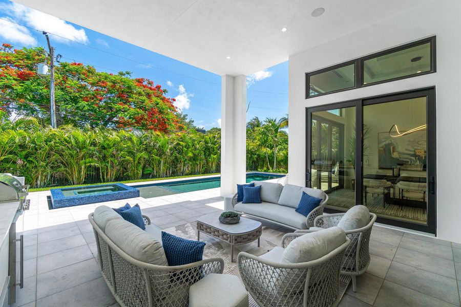 Furnished interior view inside a new home in , Delray Beach (Image 41).
