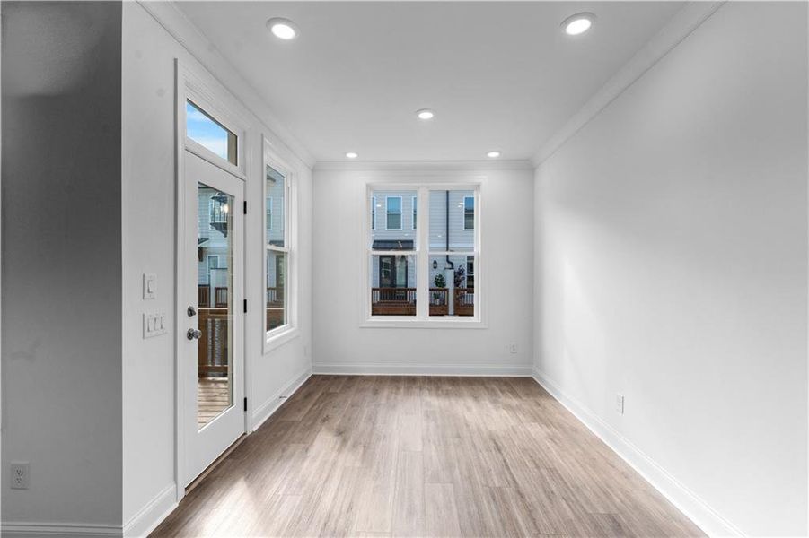 Spacious, unfurnished interior of a new home in Evanshire Townhomes, Duluth (Image 20).