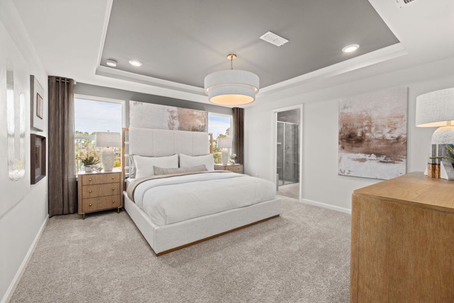 Furnished interior view inside a new home in Huxley, Apex (Image 11).