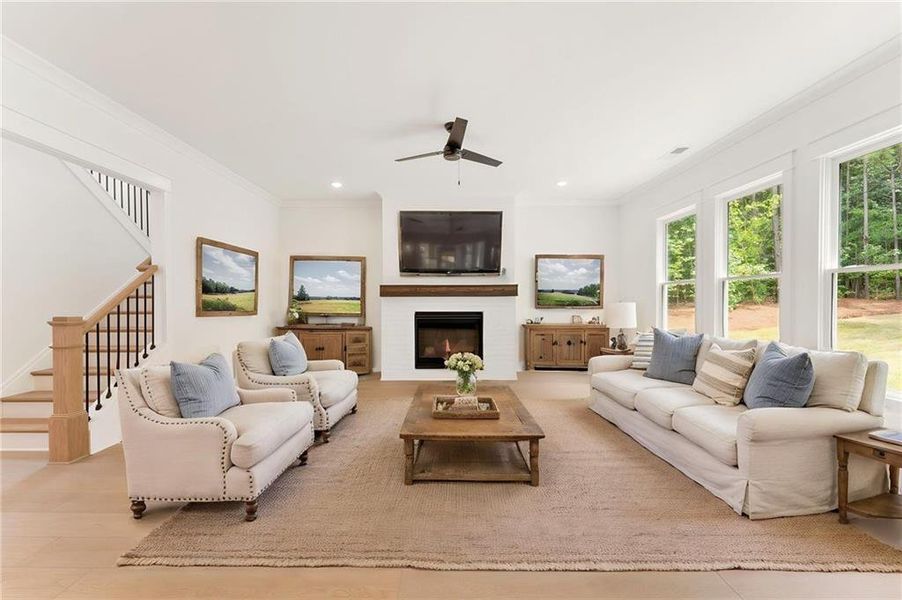 Furnished interior view inside a new home in The Reserve at Knollwood, Canton (Image 32).