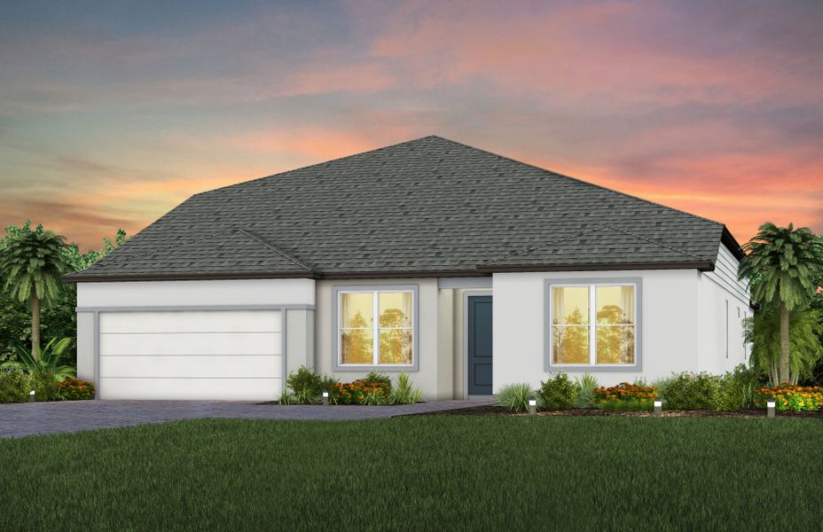 Representative exterior photo of a completed home built from the Easley Grande by Pulte Homes in Reagan Landing, Bradenton, FL (Image 2).